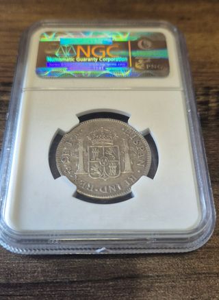 Moneda Plata 2 Reales 1774 México NGC F12