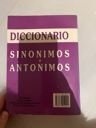 Diccionario sinónimos, antónimos