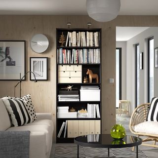 Estantería Ikea negra