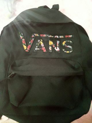 Mochila Vans Negra Floral original