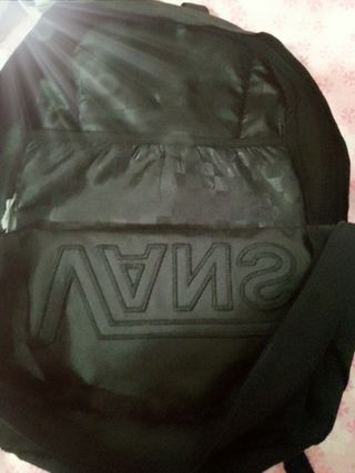Mochila Vans Negra Floral original