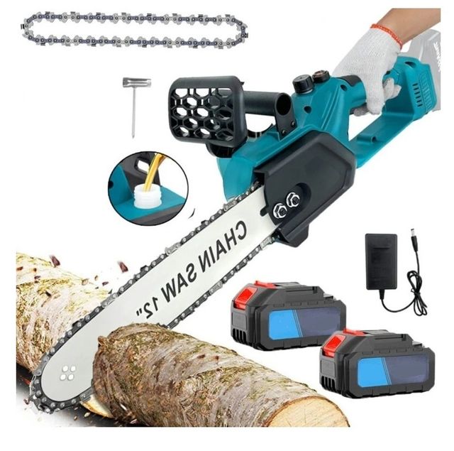 Motosega a Batteria 88V con 2 Batterie al Litio