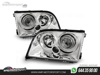 FAROS DELANTEROS LUPA PARA MERCEDES CLASE S W140