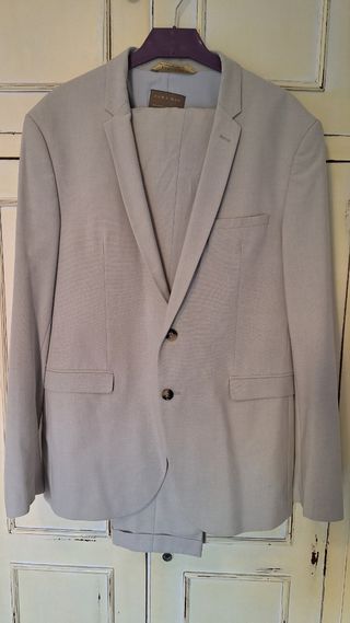 Traje Zara Hombre Beige