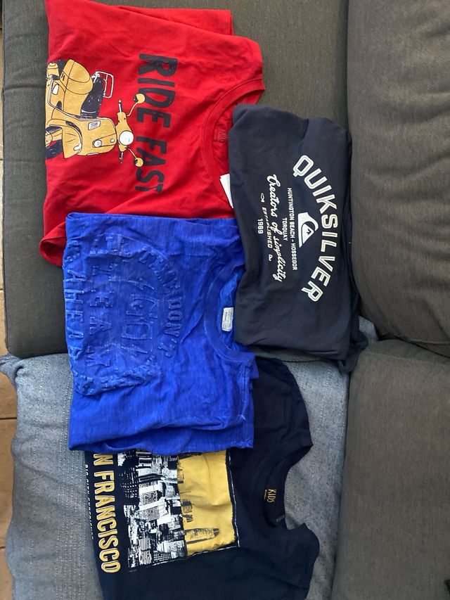 Pack 8 Camisetas Quiksilver Manga Larga Talla S