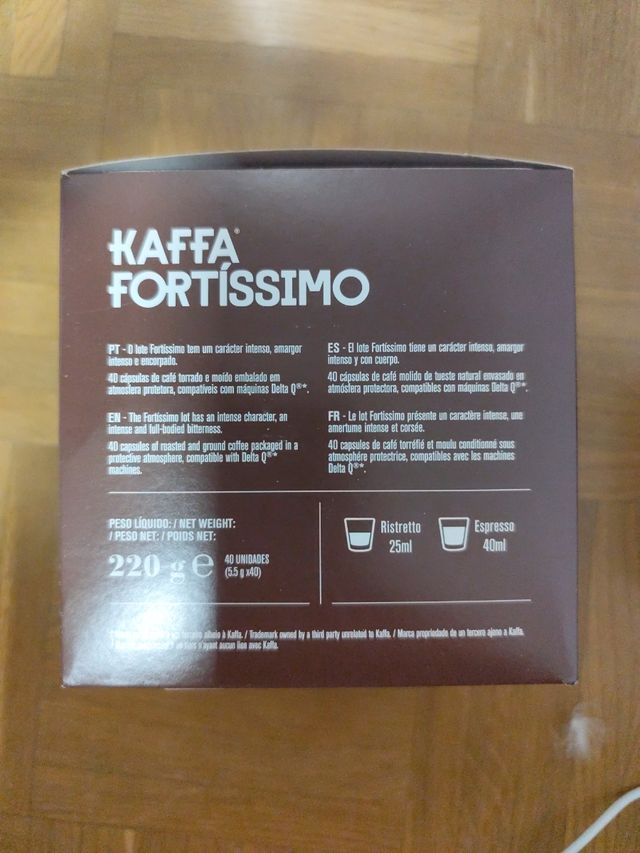 Kaffa Fortissimo XL Delta Q cápsulas