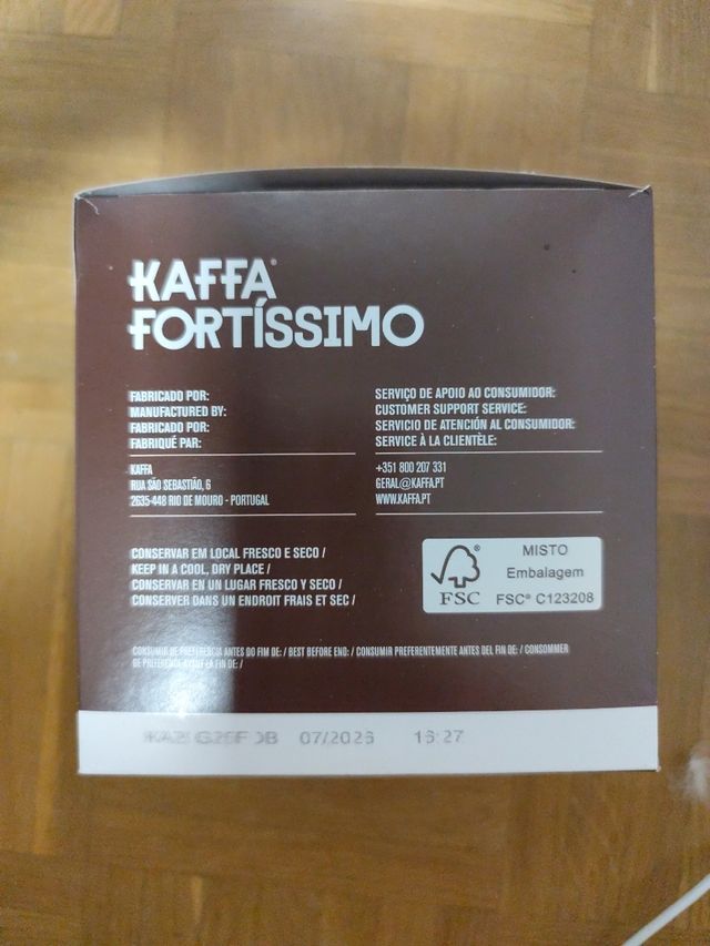 Kaffa Fortissimo XL Delta Q cápsulas