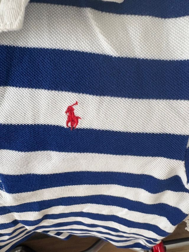 Polo Ralph Lauren niño rayas azul y blanco