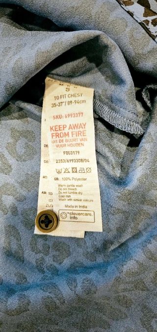 Camicia uomo New Look fantasia leopardata blu