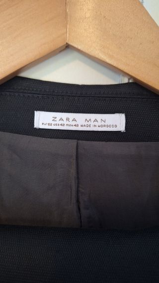 Traje Zara Man Negro Talla 52 Invierno