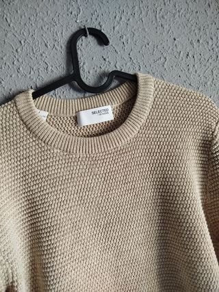 Jersey Selected Homme Beige