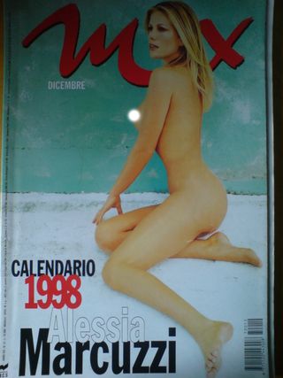 Calendario Alessia Marcuzzi 1998 + MAX Dic. 1997