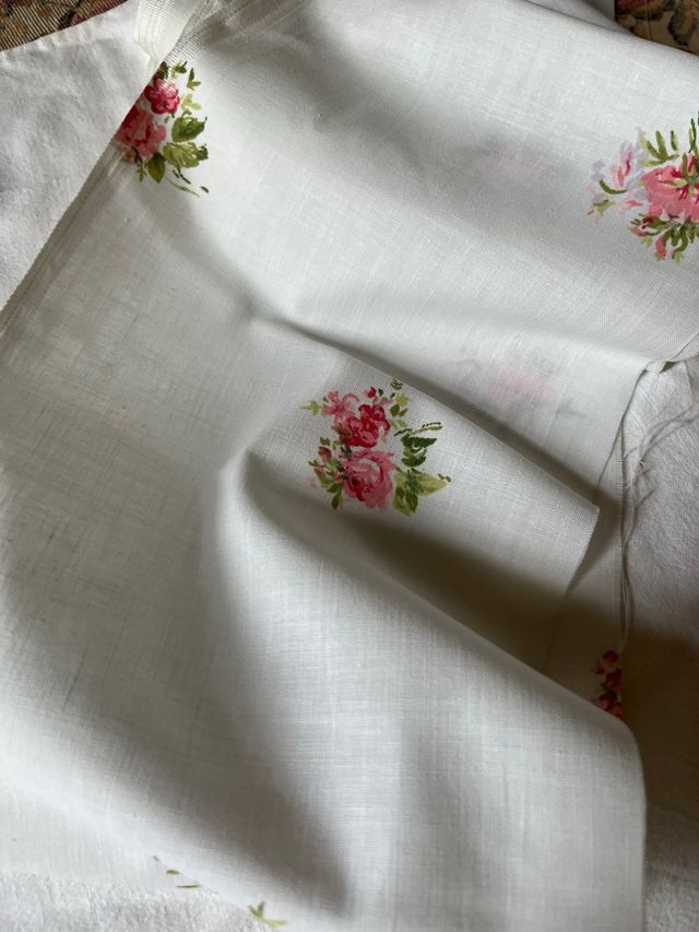 Tessuto floreale 18x300 cm