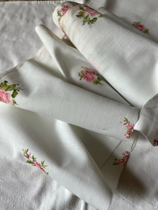 Tessuto floreale 18x300 cm