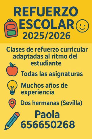 Refuerzo curricular 
