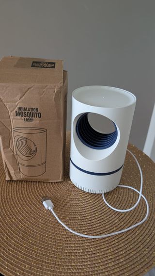 Lámpara Atrapamosquitos USB Blanca y Azul