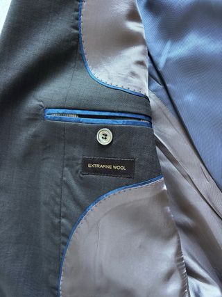 Chaqueta de Traje Gris Hombre