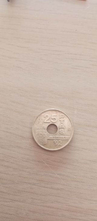 25 Pesetas 1992 Sevilla Torre del Oro