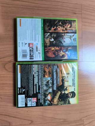 Call of Duty Black Ops 1 y 2 Xbox 360