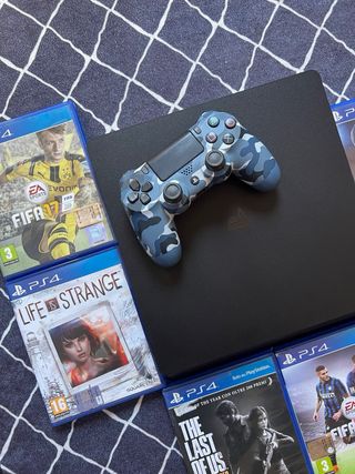 Playstation 4 Slim + 6 juegos 
