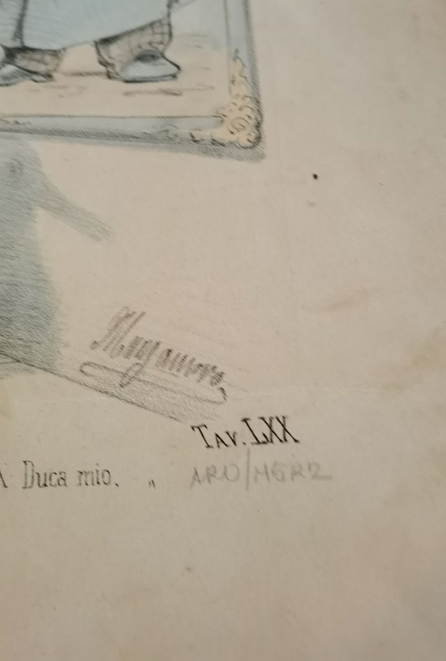 Dibujo litográfico  Firmado Mugamero