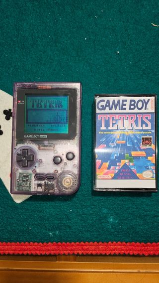 Game Boy Pocket Morado + Tetris