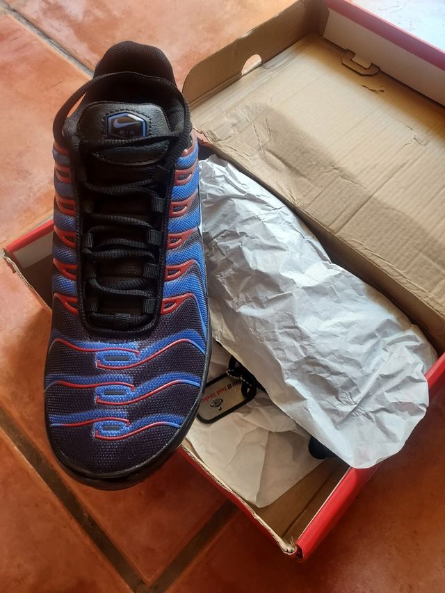 Zapatillas Nike Tn Azules y Rojas
