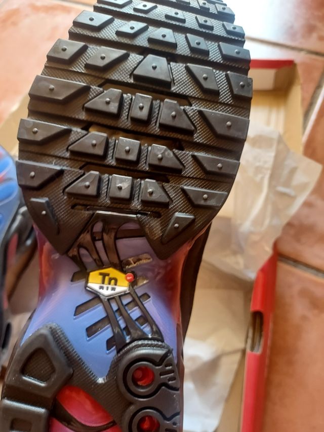 Zapatillas Nike Tn Azules y Rojas