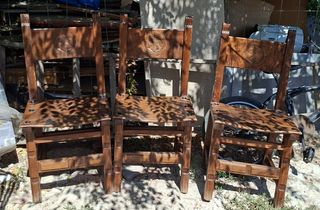 Sillas Castellanas de Madera (3 unidades)