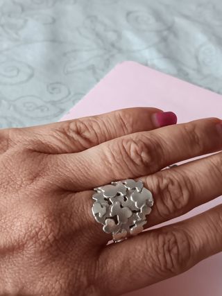 Anillo Tous Plata Original, talla 12