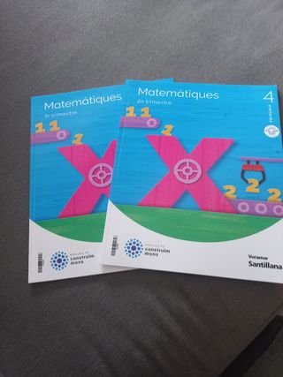 Libros Matemáticas Valenciano 4 Primaria