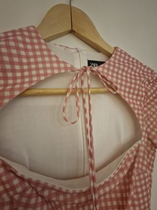 Vestido Zara cuadros vichy 