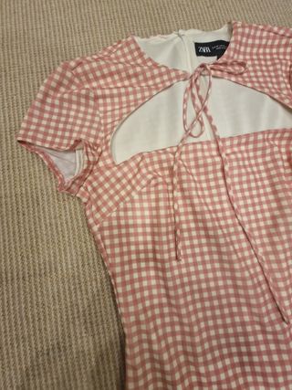 Vestido Zara cuadros vichy 