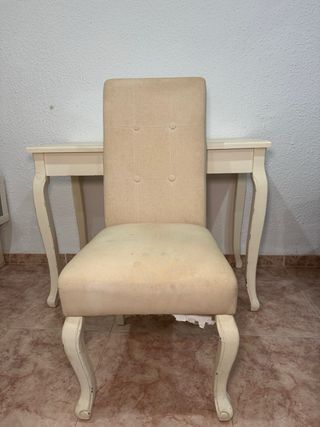 Escritorio y silla beige (Precio rebajado)