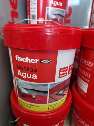Impermeabilizante Fischer Gris con fibra para Liso