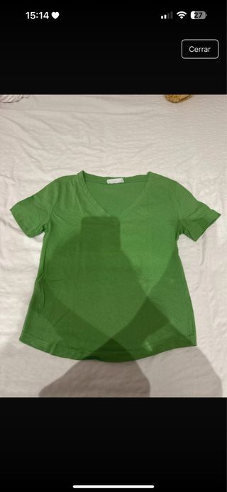 Camiseta básica verde