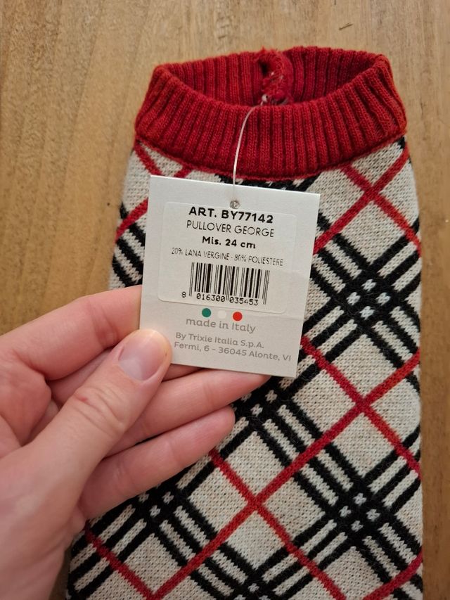 Maglioncino per cani Bengy a quadri