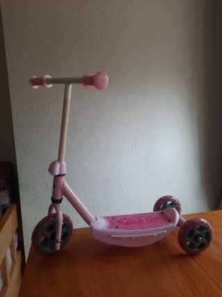 Patinete infantil 3 ruedas rosa