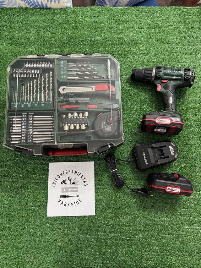 Set Atornillador Taladro Parkside 20V