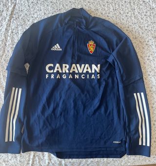Sudadera entrenamiento Real Zaragoza Adidas Azul