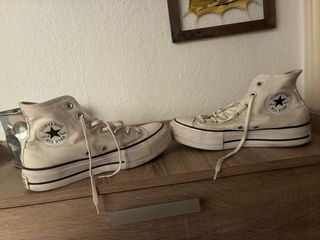 Zapatillas Converse plataforma blancas