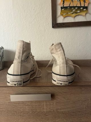 Zapatillas Converse plataforma blancas