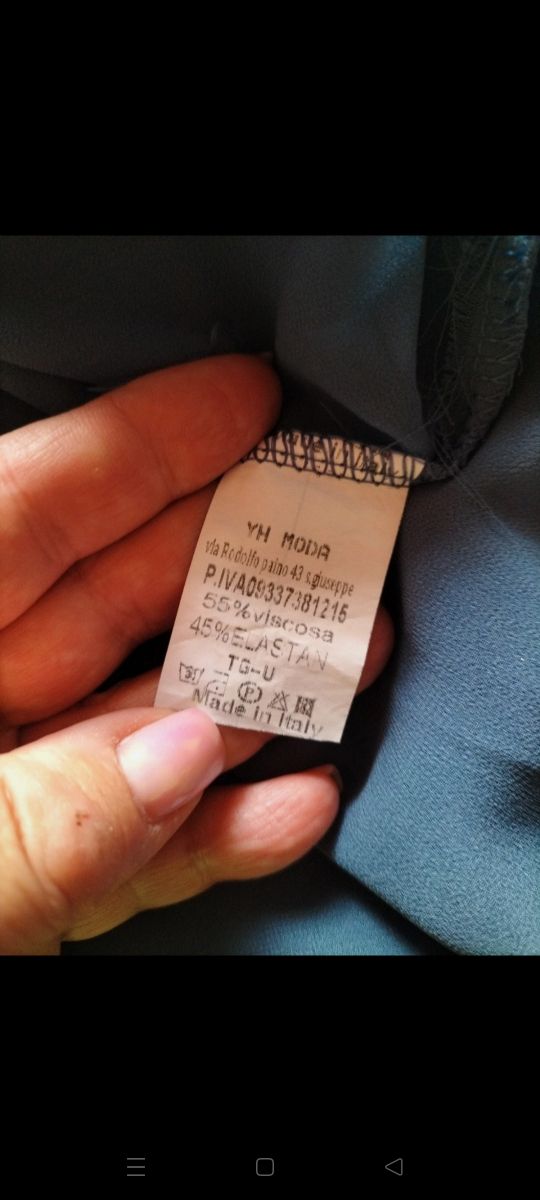 Blusa avio maniche lunghe con catena