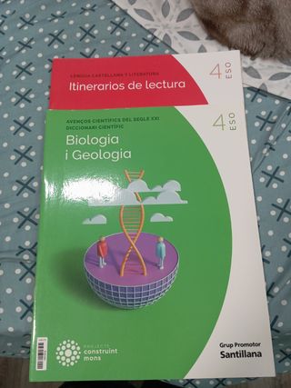 Libros finos 4 eso Santillana bio y lectura