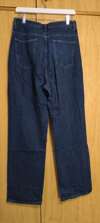 Pantalón recto azul