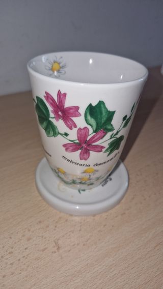 Tazza per tisane con coperchio floreale