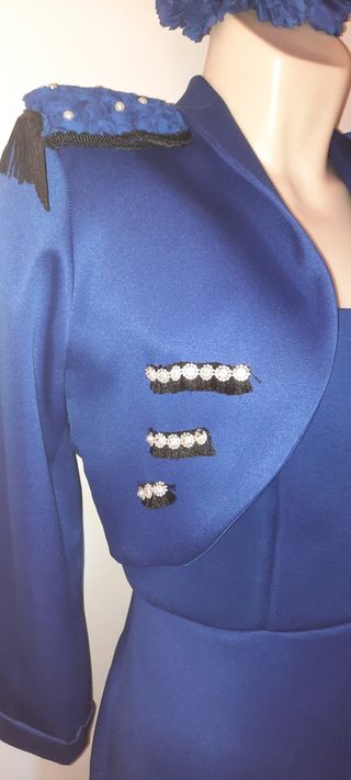 Traje Flamenca Goyesco Azul Talla 42/44