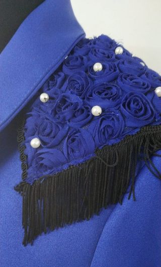 Traje Flamenca Goyesco Azul Talla 42/44