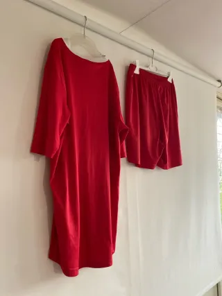Completo sportivo Legea maglia e pantaloncini ross
