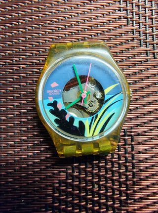Swatch Lady 1986 Corallo Nero - Senza Cinturino